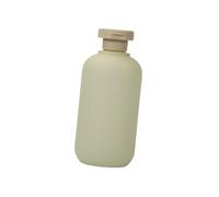 Botellas exprimibles con tapa abatible para artículos de tocador y gel de ducha, 1 botella cosmética reutilizable, recipientes portátiles a prueba de fugas para champú, loción, crema, verde, 300 ml