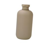 Botellas exprimibles con tapa abatible para artículos de tocador y gel de ducha, 1 botella de cosméticos reutilizable, recipientes portátiles a prueba de fugas para champú, loción, crema, gris, 500 ml