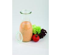 Botellas juego de Weck, 12 unidades. Con tapa, 0,5 L. Altura 19 cm