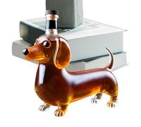 Botellas para alcoholes - Botella vacía en forma de perro dachshunk, decoración animal, contenedor de vino, dispensador y decoración para boda, cumpleaños, inauguración