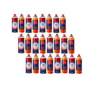 Botellas para Camping Gas Portatil u Hornillo Camping Portátil, Cocinal, Infernillo, Fogareiro, Cartucho de Gas Butano para Acampada B-250 para Hornillos Camping y Quemadores (Packs de 24 Botellas)