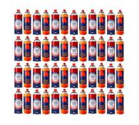 Botellas para Camping Gas Portatil u Hornillo Camping Portátil, Cocinal, Infernillo, Fogareiro, Cartucho de Gas Butano para Acampada B-250 para Hornillos Camping y Quemadores (Packs de 48 Botellas)