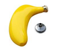 Botellas para licores, 150 ml, botella de vino con forma de plátano - Botella de bolsillo decorativa de acero inoxidable, contenedor de bebida impermeable y portátil para whisky, Vodka, Brandy, Ron