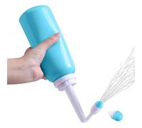 Botellas perineales para mujeres botella perineal para el cuidado posparto 500 ml botella perineal portátil de mano con tapa artículos esenciales para el posparto azul cielo.