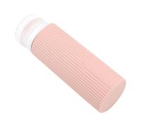 Botellas recargables de silicona de pared gruesa, válvulas seguras que evitan derrames desordenados, solución portátil para viajes de negocios, embalaje, botellas de aseo reutilizables