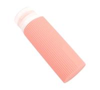Botellas recargables de silicona de pared gruesa, válvulas seguras que evitan derrames desordenados, solución portátil para viajes de negocios, embalaje, botellas de aseo reutilizables