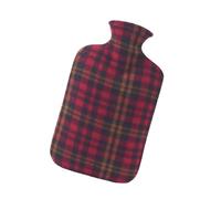 Botellas térmicas de tablero de ajedrez con boca de sellado elástico, interior de goma gruesa, almohadilla térmica multiusos para comodidad corporal, bolsa de calefacción de vejiga de goma a prueba de