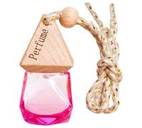 Botellas vacías para difusores de coche | Botella de perfume colorida ambientador de coche,Botella de ambientador con tapón triangular de perfume colgante vacío Decoración para final