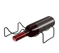 Botellero Apilabl, Estante para almacenar botellas de refrigerador, estante para botellas de vino, universal, para botellas, apilable, organizador de botellas para cocina, frigorífico, encimera, negro