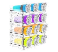 Botellero Apilable de 4 Niveles - Organizador y Soporte para Botellas de Agua, Frigorífico y Armarios de Cocina