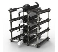 Botellero apilable modular estante para vino ampliable para 6 a 60 botellas