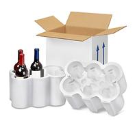 Botellero + caja para seis botellas.