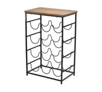 Botellero compacto y ligero de 40x26x60cm - organizador elegante para exhibir botellas