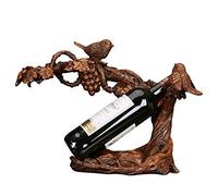 Botellero creativo para el hogar, sala de estar, estante de vino de resina, enfriador de vino decorado para Navidad moderno minimalista estante de vino (color: marrón tamaño: talla única)