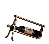 Botellero de metal para vino, 34 x 15 x 24 cm