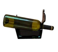 Botellero de mostrador de vino - 18,7x7,4x15,5 cm, organizador de exhibición con soporte de acrílico, botellero de mostrador con diseño Strong Man | Acento moderno para la decoración de la barra pe