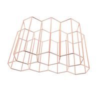 Botellero de Panal de Metal Estante para Vino de 7 Diseño Compacto Soporte Metálico para Cocinas Pequeñas Expositor de Vino Estante Decorativo