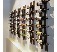 Botellero de pared, botellero colgante creativo, capacidad para 6 botellas, bar restaurante pino botellero de pared, estante de vino decorativo para vino de bar