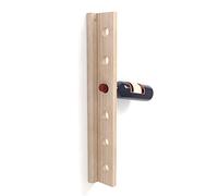 Botellero de pared de madera maciza de pino para 6 botellas (60,5x7,5x9,5cm)
