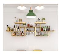 Botellero de pared, estante flotante para copas de vino, estante para sala de estar, estante para exhibir botellas de licor, estantes de bar modernos para botellas de licor, botelleros de pared para c