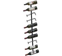 Botellero de pared montado en la pared, moderno expositor de vino, tres tamaños diferentes, pequeño estante para vino (tamaño: C25 x 11 x 87)