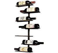 Botellero de pared montado en la pared, moderno expositor de vino, tres tamaños diferentes, pequeño estante para vino (tamaño: C25 x 11 x 87)