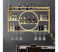 Botellero de Pared para vinos,Ideal para Bar,Debajo del refrigerador,para Whisky,Mueble esquinero con licores (140 x 15 x 80 cm)