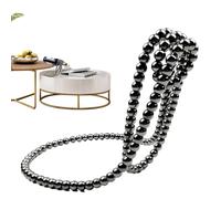 Botellero de vino con cadena, soporte para collares y vinos, estante de almacenamiento de resina para collares de perlas de vino, duradero, autoequilibrante, creativo, moderno, decorativo, dispensador