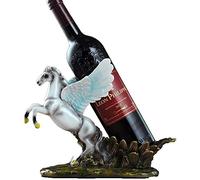 Botellero decorativo montado en la pared moderno minimalista Pegasus para decoración de vino europeo creativo, manualidades, adecuado para porche, gabinete de vino, estudio, estante de vino azul