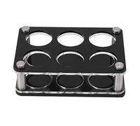 Botellero decorativo, soporte de mesa para estante de vino, soporte de exhibición para botellas de vino, soportes de marketing acrílico para decoración de Bar de cocina (Portavasos combinado de 6