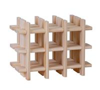 Botellero Modular para 9 Botellas en Madera 13,4x22x32,5cm