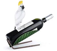 Botellero montado en la pared para vinos independientes, estante de vino creativo decorativo estante de vino pequeño (color: blanco)