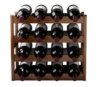 Botellero Mostrador - Botellero De Mesa,Portabotellas De Madera Estable para Gabinete, Capacidad para 20 Botellas | Estante De Exhibición De Botellas De Barra Que Ahorra Espacio, Soporte para Bote
