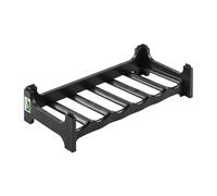 Botellero para hasta 6 botellas, Apilable, Plástico resistente (PP), 60 x 28 x 14 cm, Gris granito