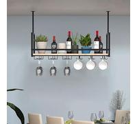 Botelleros Colgantes De Metal, Portabotellas Multifuncional Moderno, Estante De Almacenamiento De Copas De Champán, Estantes De Barra para Botellas De Licor, Estante De Exhibición De Vino (Tamaño: