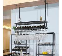 Botelleros colgantes modernos para vino,estante para techo bar,estante para vino rac de vidrio,estante almacenamiento para exhibición botellas vino,soporte para vino flotante para restaurante comercia