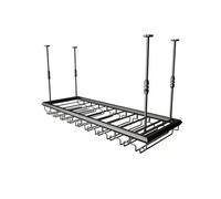 Botelleros colgantes para techo, Estante flotante for vinos y copas de interior, for colgar en el techo, pared, color negro, varios tamaños(120cm)