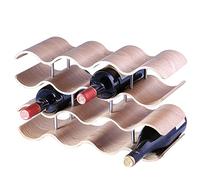 Botelleros de mesa para vino, soporte para copas de vino, estante para vino, gabinete independiente para encimera, estante de exhibición para vino, decoraciones para el hogar (un color D) Beauty