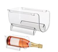 Botelleros de vino para encimera, 1 rejilla/2 rejilla/3 rejillas, apilable para botellas de agua | Botellero irrompible para vino tinto, cerveza, bebidas