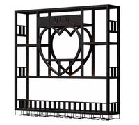 Botelleros Redondos Industriales Colgantes, Botellero Montado En La Pared con Luz LED, Estante De Exhibición para Almacenamiento De Vino para El Hogar, Restaurante, Bodega,150x20x120cm Beauty Comes