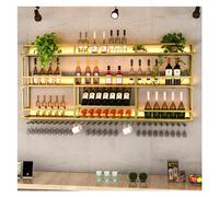 Botelleros Redondos Industriales Colgantes para Vino, con Luz LED - Estantes Flotantes De Metal - Estante De Exhibición para Botellas De Licor Colgantes - Estantes De Almacenamiento De Vino Rústicos