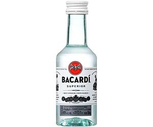 Botellita miniatura ron Bacardi 5cl
