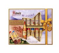 Botellitas De Navidad Asbach Con Costra De Chocolate Amargo 250g