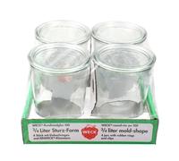 Botes Central Tarro de Conservas Vidrio Borde Redondo 4 X 750ml Cristal 4er Kit