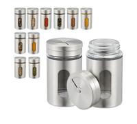 Botes especias set envases de cocina 80 ml acero inox botes para condimentos
