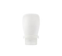 Botes Viaje Botella de Viaje portátil de Silicona, for cosméticos, rellenable, for loción, champú a Prueba de Fugas, Tubo Flexible, vacía.(White)