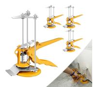 BOTEWO Elevador de azulejos de ahorro de trabajo: regulador de altura para azulejos, elevador de mano para levantar y fijar azulejos, suelos, puertas, ventanas, tecnología de metal para soladores