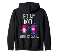 Both Both Both is Good Bisexual Gnomes LGBT Gay Pride Month Sudadera con Capucha