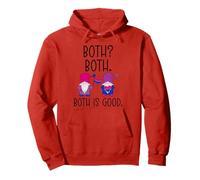 Both Both Both is Good Bisexual Gnomes LGBT Gay Pride Month Sudadera con Capucha