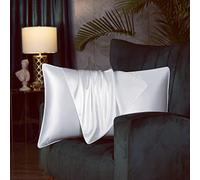 Both Sides - Funda de almohada de seda de morera de lujo, suave, transpirable, evita las arrugas faciales, cierre oculto, 1 unidad/paquete de 100% seda natural